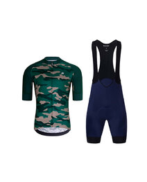HOLOKOLO maillot corto y pantalón corto - CAMOTRAIL - azul/negro/verde